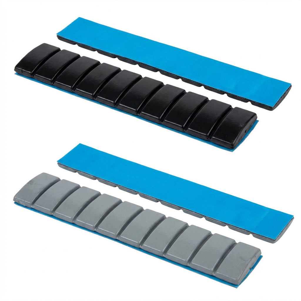 Fe Adhesive Wheel Weight Black/Grey Coated